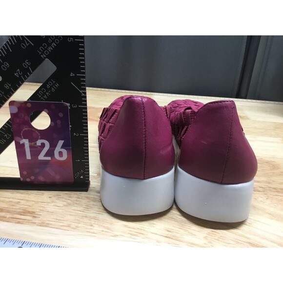 Corso Como Ballet Flats Women's 8M Magenta Woven Elastic Slip-On Classic Comfort - Picture 3 of 8